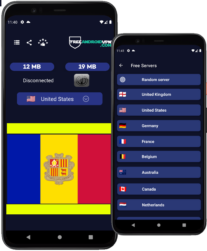 Free Andorra VPN for Android