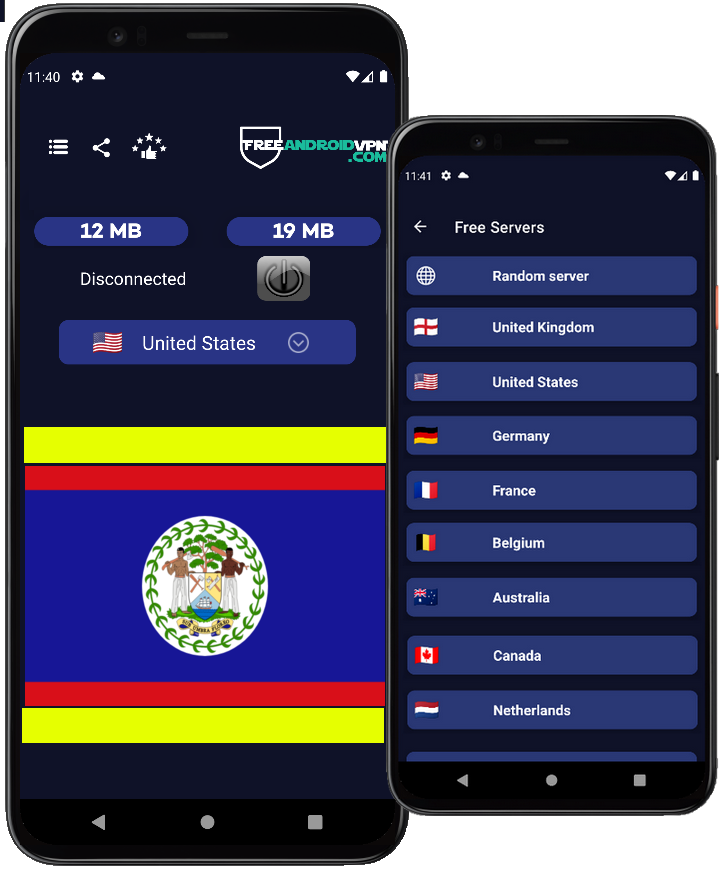 Free Belize VPN for Android