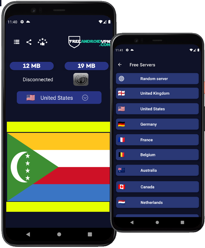 Free Comoros VPN for Android