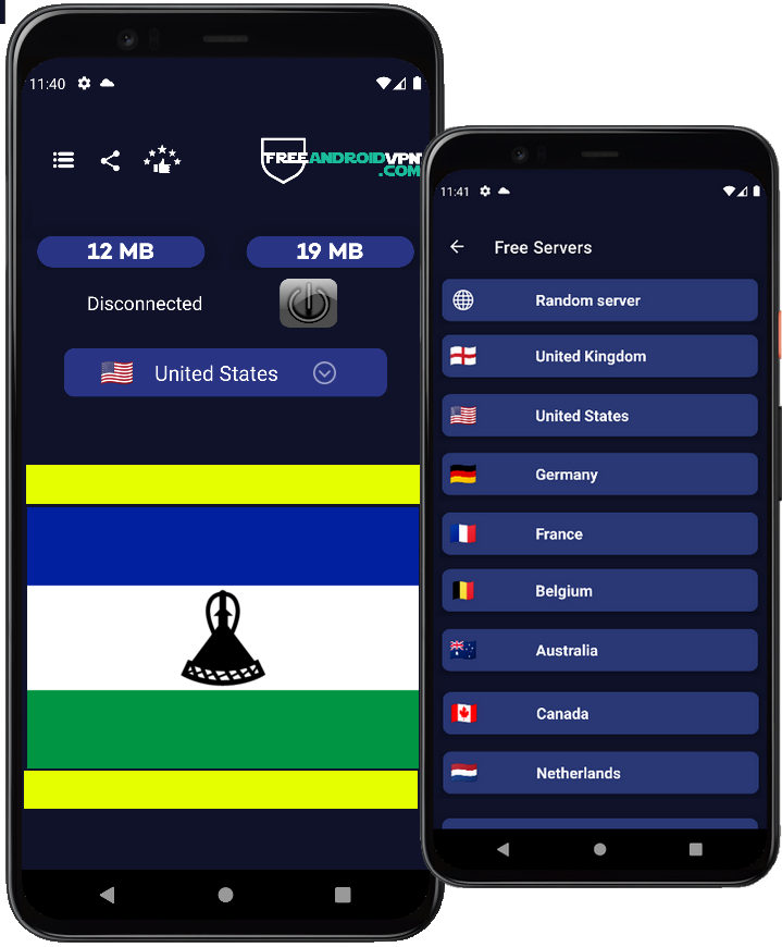 Free Lesotho VPN for Android