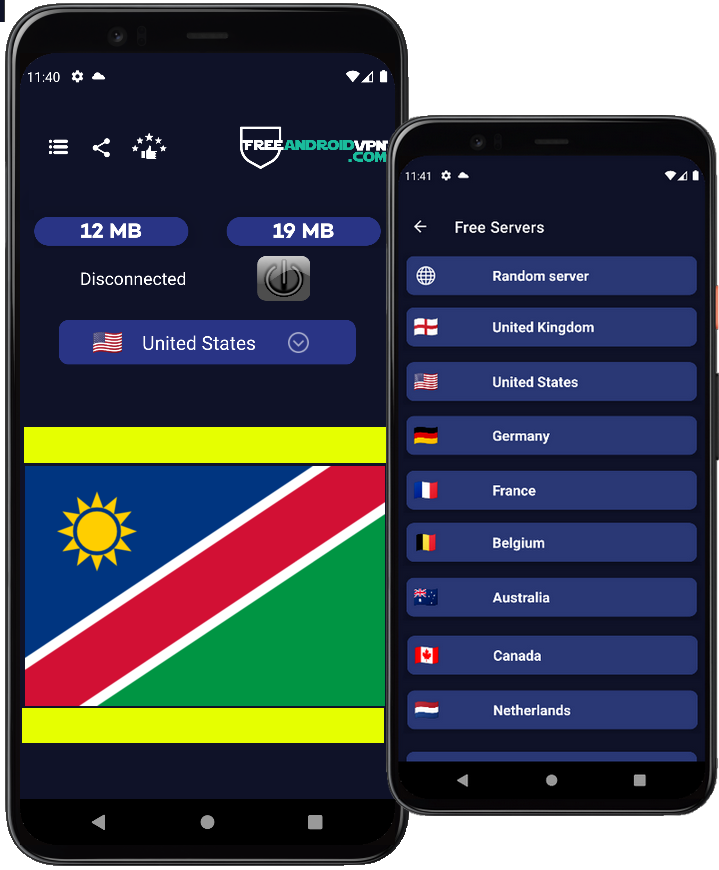 Free Namibia VPN for Android