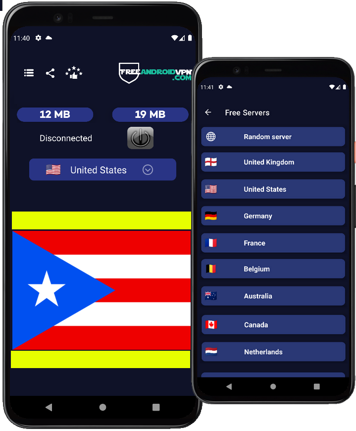 Free Puerto Rico VPN for Android