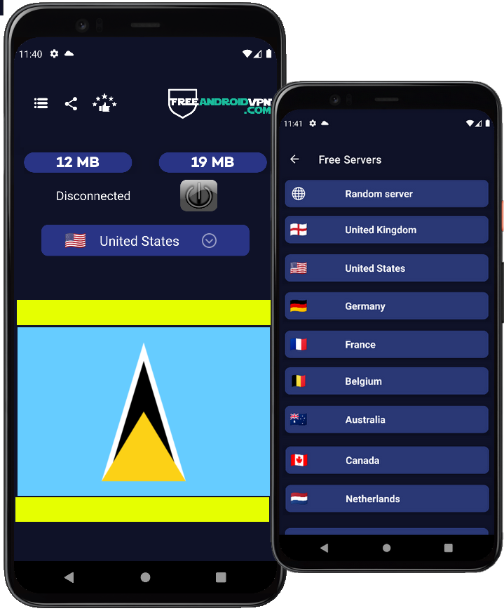 Free Saint Lucia VPN for Android