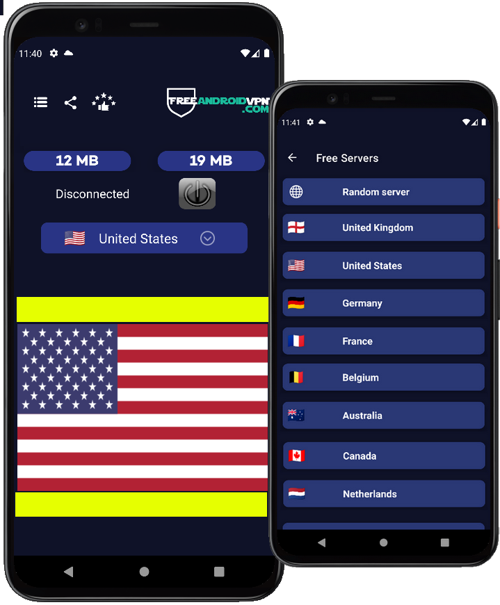 Free United States VPN for Android