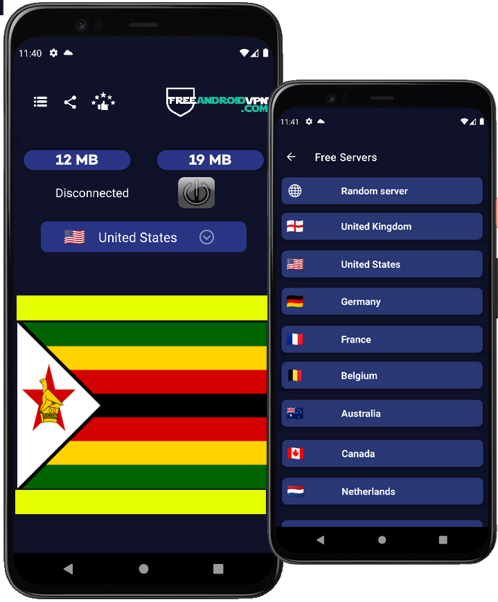 Free Zimbabwe VPN for Android