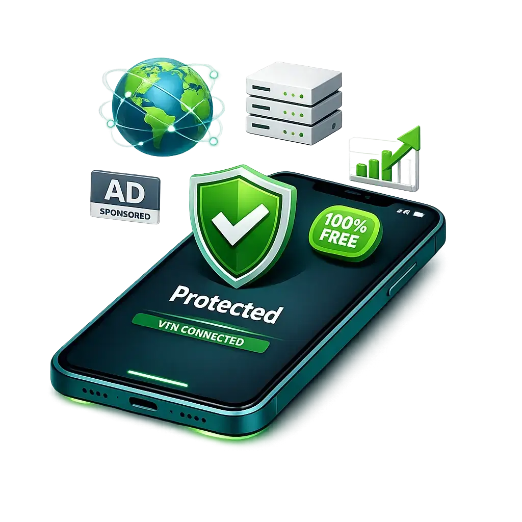 كيف يبقى Free Android VPN مجانياً