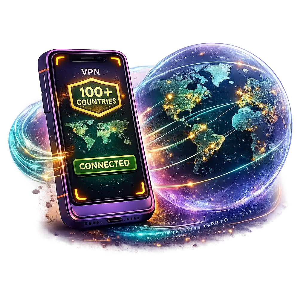 أكثر من 100 موقع خادم VPN حول العالم