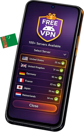 VPN voor Android: Turkmenistan — FreeAndroidVPN