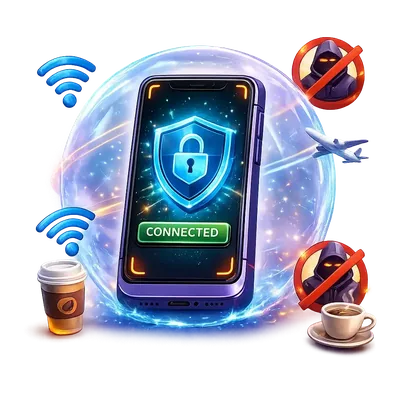 Encrypted VPN connection