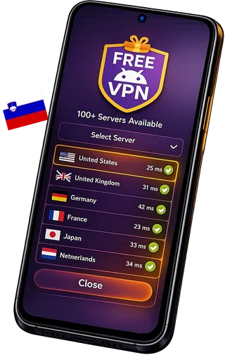 VPN voor Android: Slovenië — FreeAndroidVPN