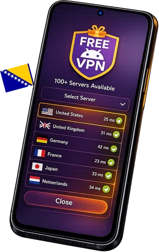 VPN na Androida — Bośnia i Hercegowina — FreeAndroidVPN
