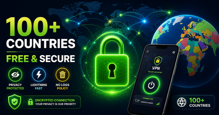 Free VPN for Android: 100+ Countries, No Registration, Military-Grade Security (2026)