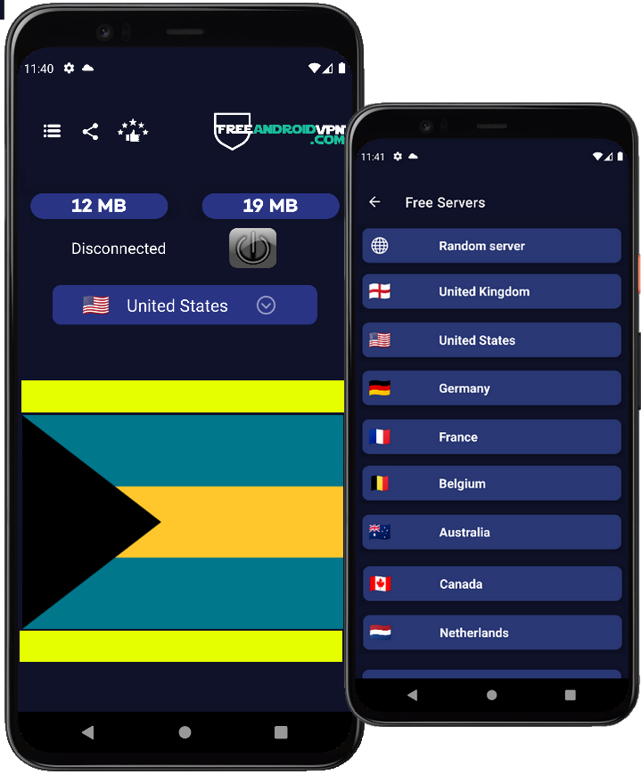 Free Bahamas VPN for Android