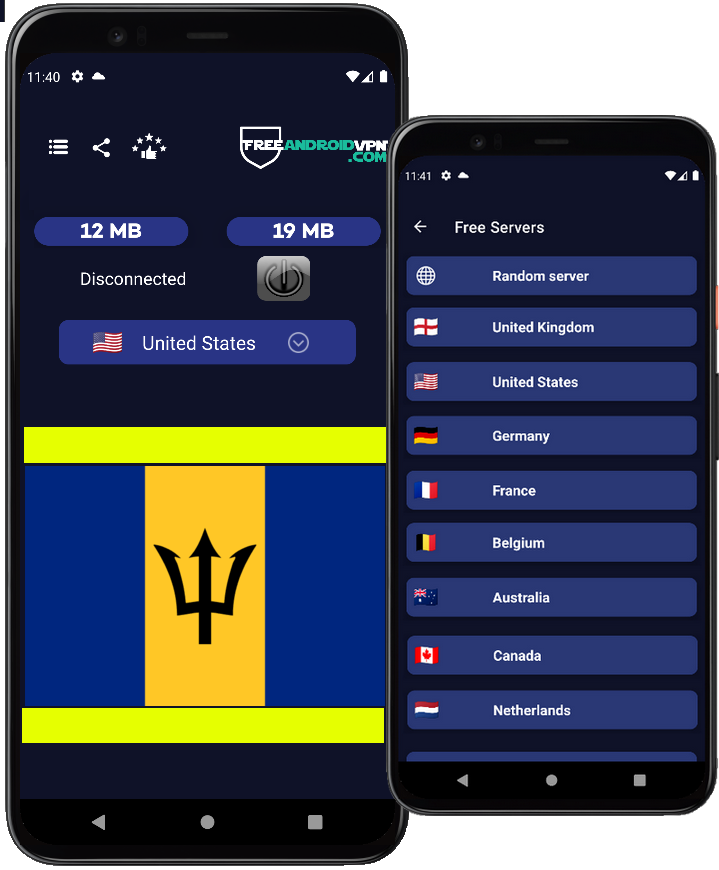 Free Barbados VPN for Android