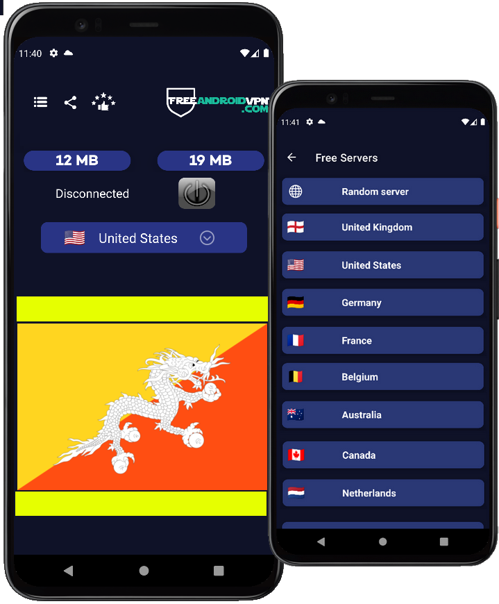 Free Bhutan VPN for Android