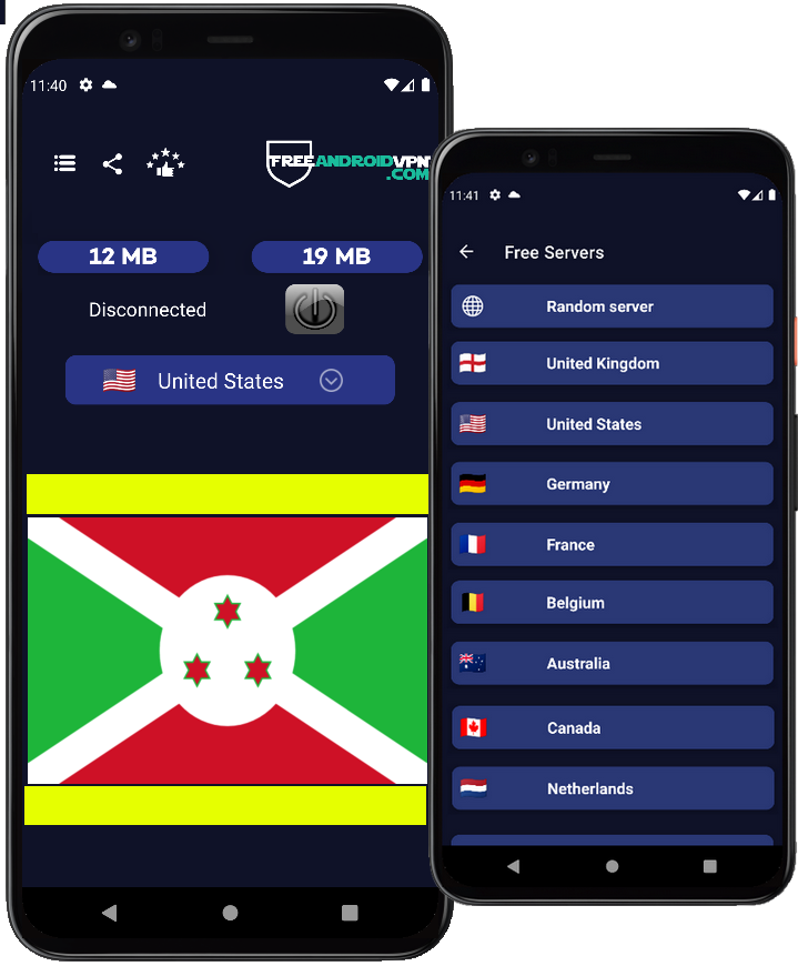 Free Burundi VPN for Android
