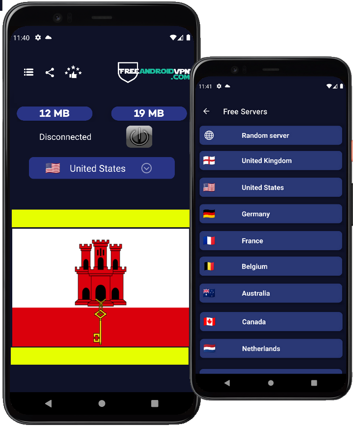 Free Gibraltar VPN for Android