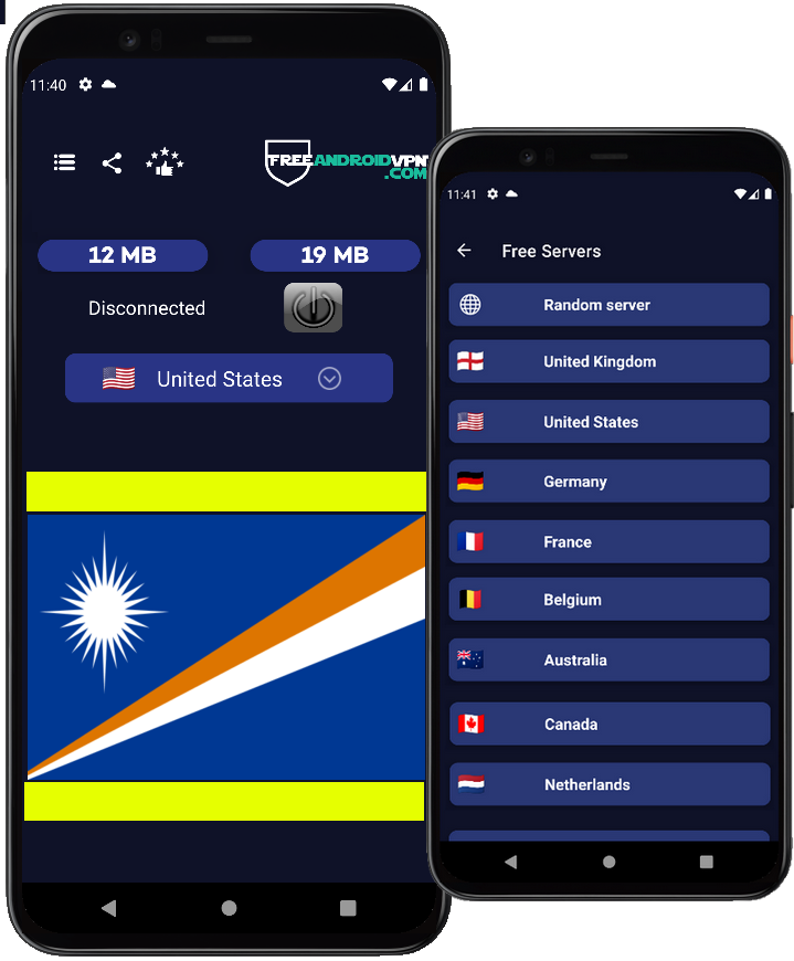 Free Marshall Islands VPN for Android