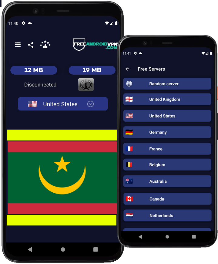 Free Mauritania VPN for Android