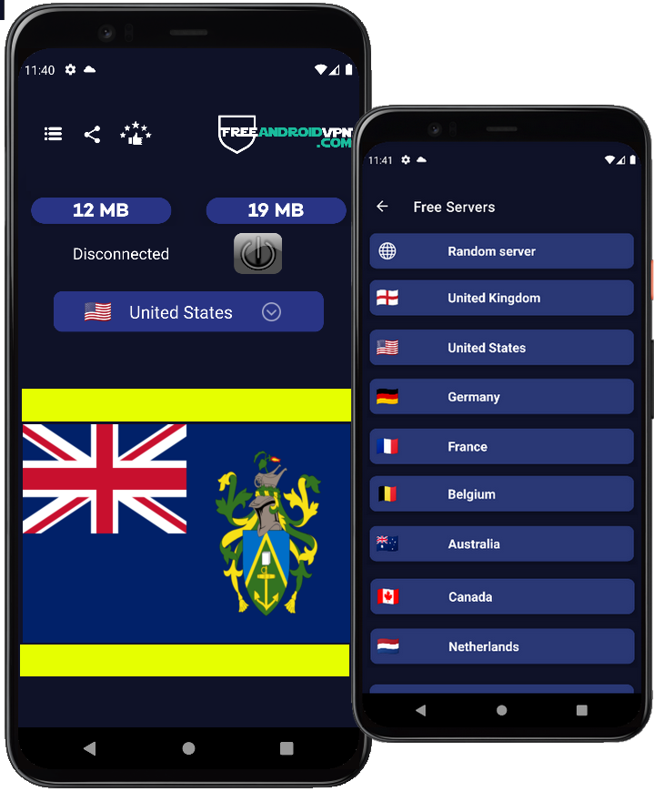 Free Pitcairn Islands VPN for Android