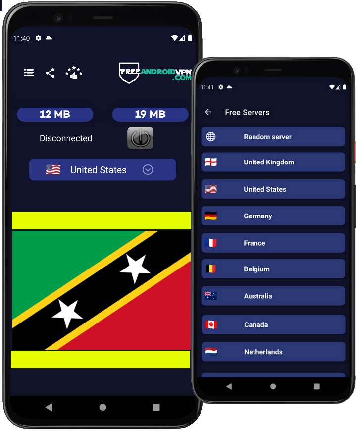 Free Saint Kitts and Nevis VPN for Android