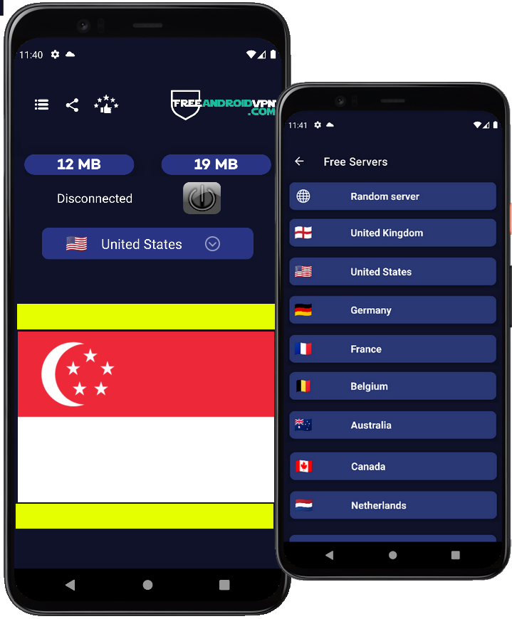 Free Singapore VPN for Android