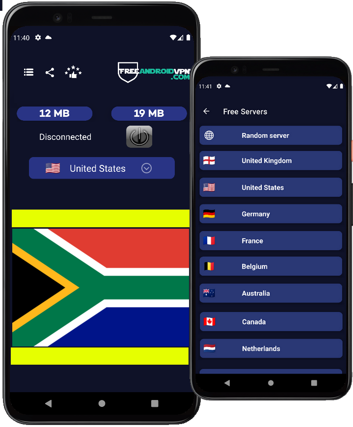 Free South Africa VPN for Android