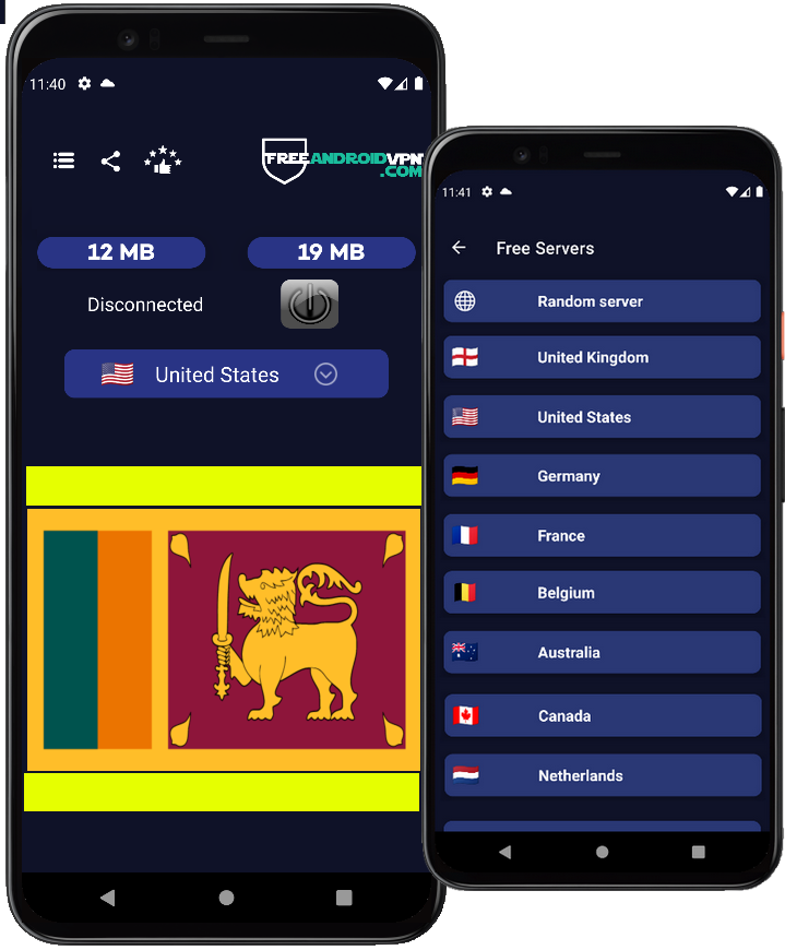 Free Sri Lanka VPN for Android